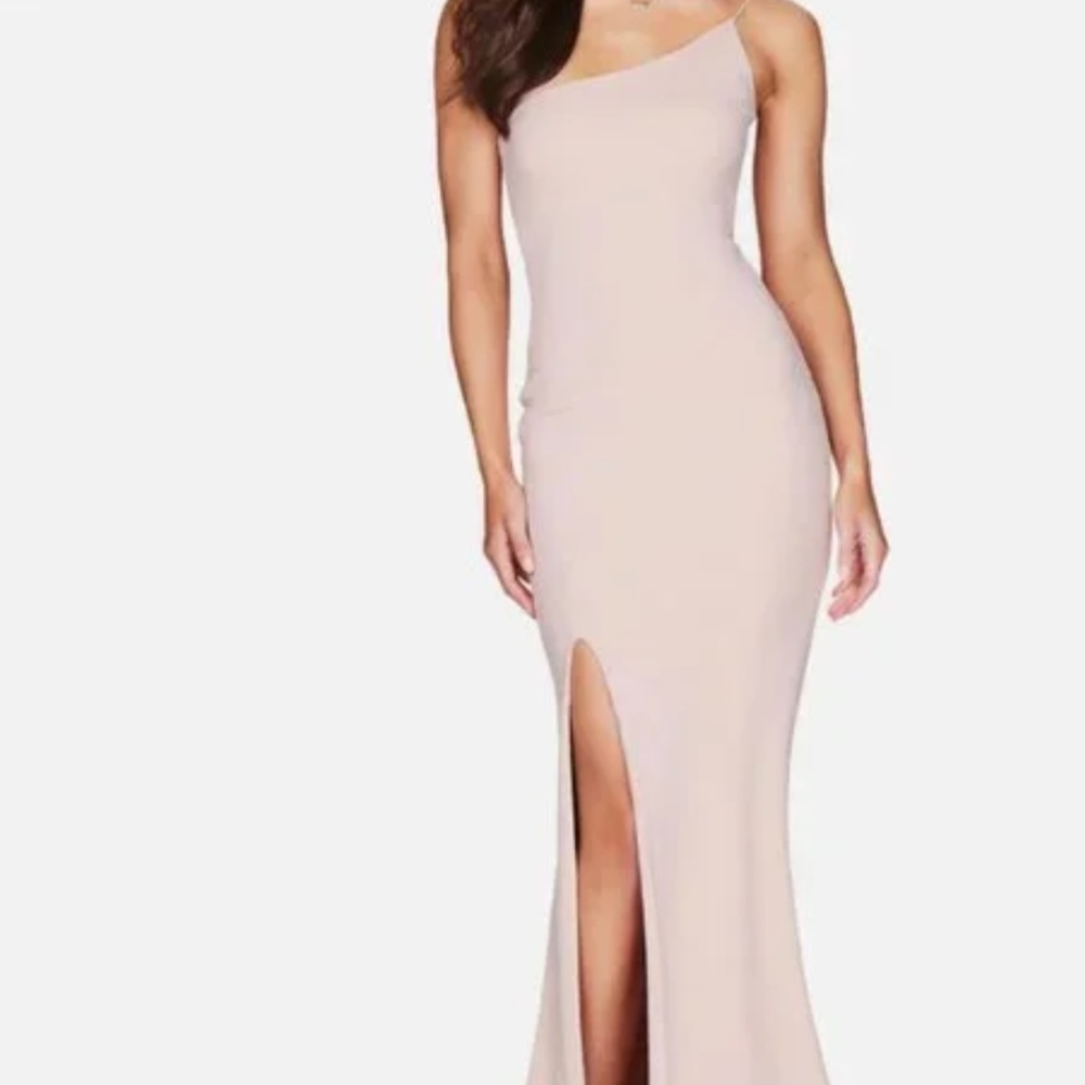 Nookie Jasmine One Shoulder Gown In Blush SIZE: XS